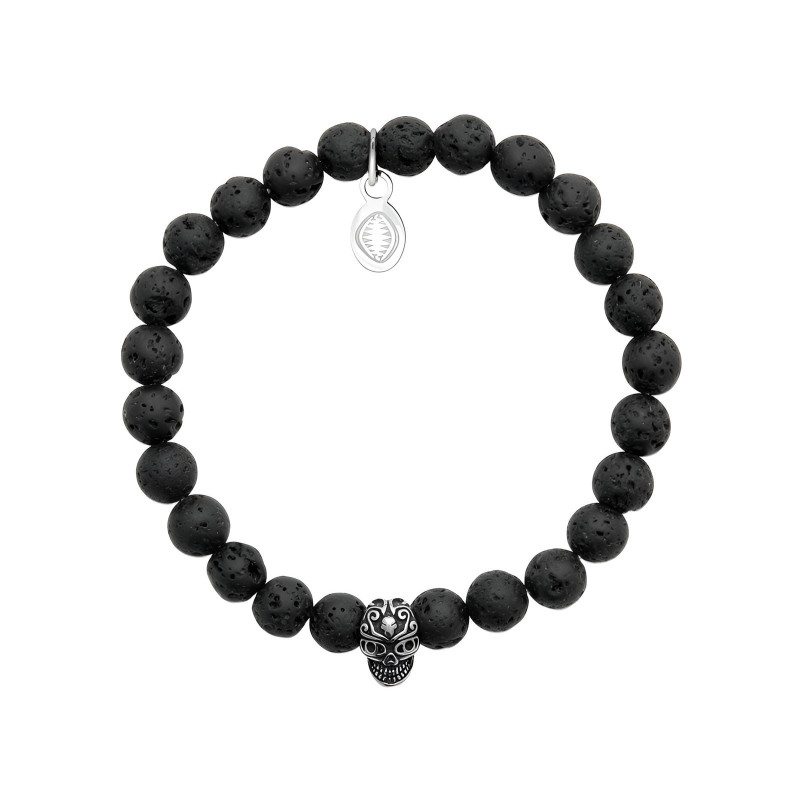 Bracelet Pierre de Lave Acier D60