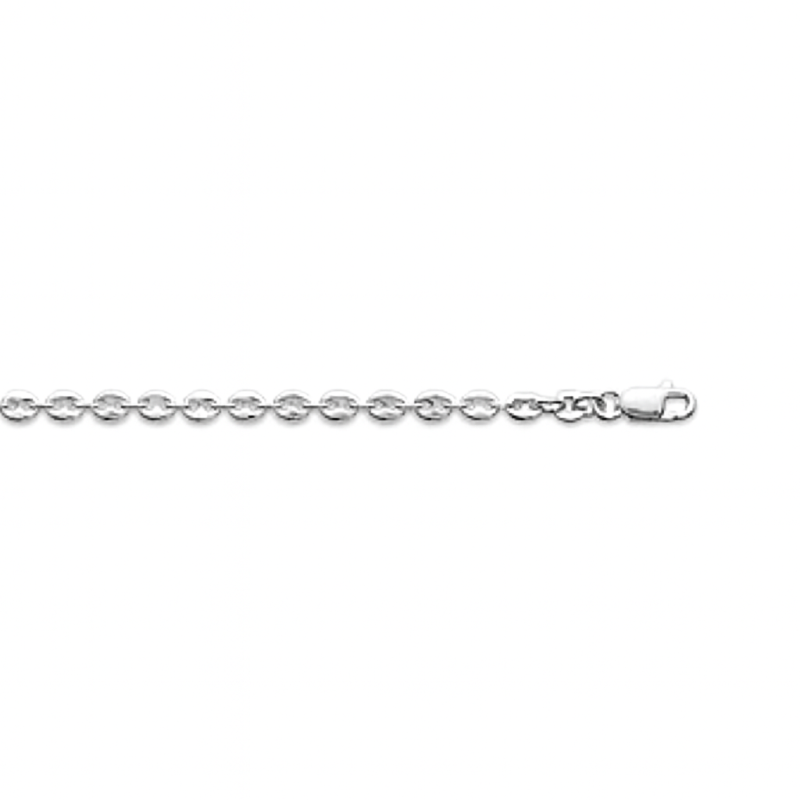 Chaîne Maille Grain de Café Argent 925 et Largeur 3.70mm