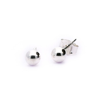 Boucles d'oreilles Perle Argent 4mm