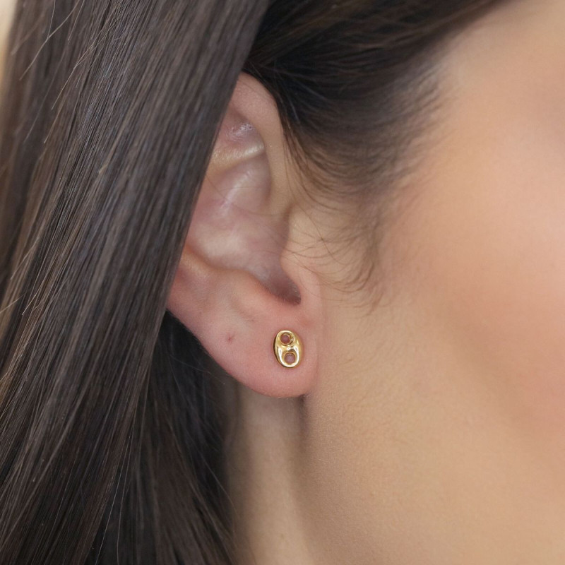 Boucles d'oreilles Grain de Café Fidji