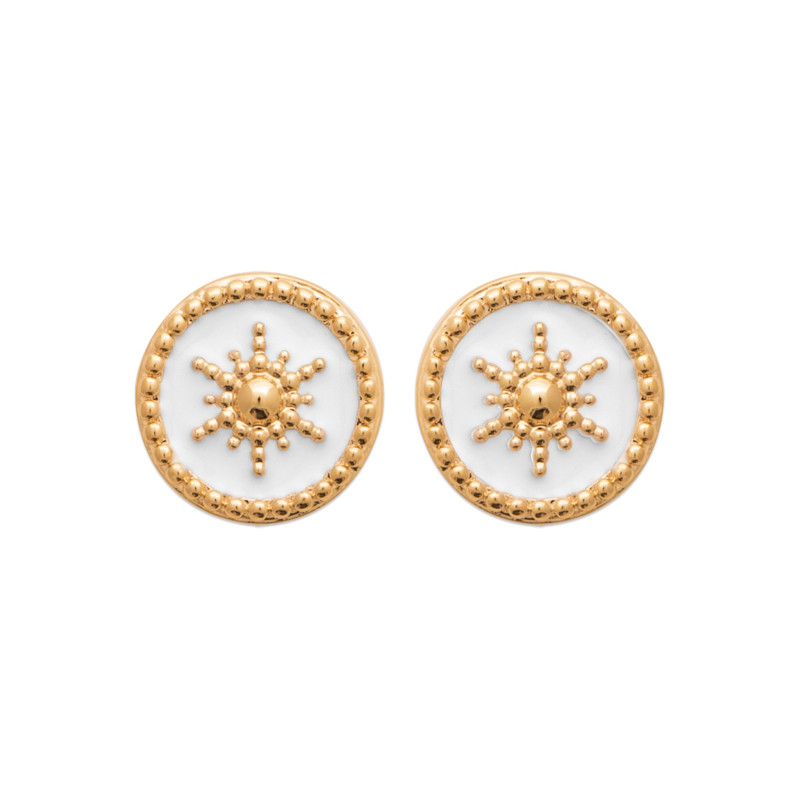 Boucles d'oreilles Soleil Rond Brenda