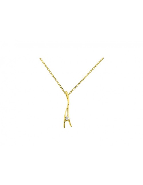 Collier Solitaire Or Jaune...