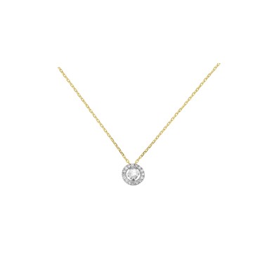 Collier Solitaire Or 9KTS...