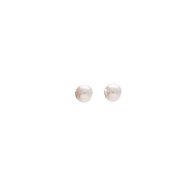 Boucles d'oreilles Perle Imitation Argent 10mm