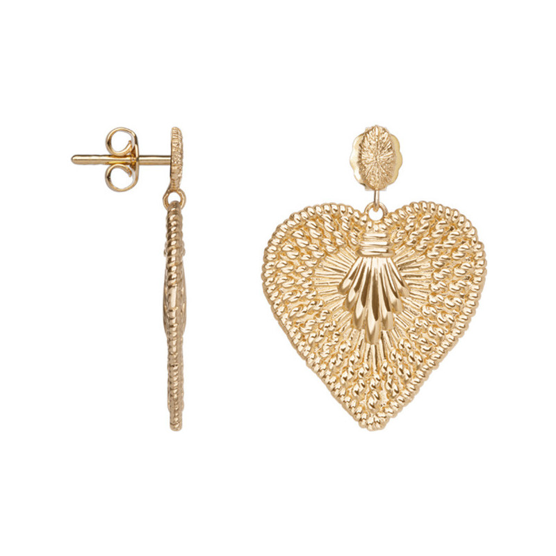 Boucles d'oreille Coeur SAUNIER