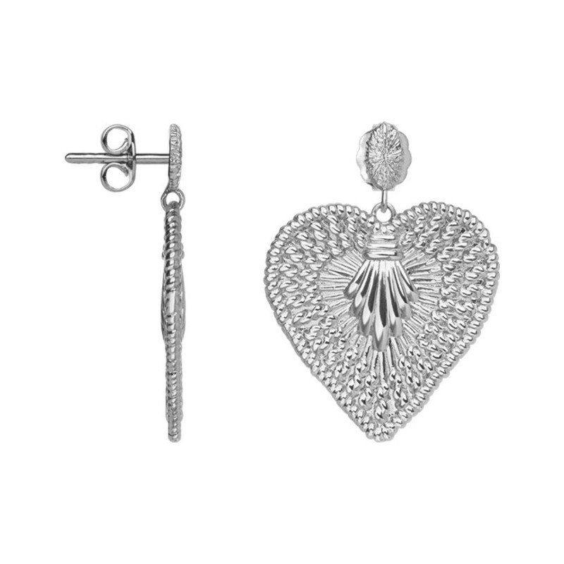 Boucles d'oreilles Coeur SAUNIER