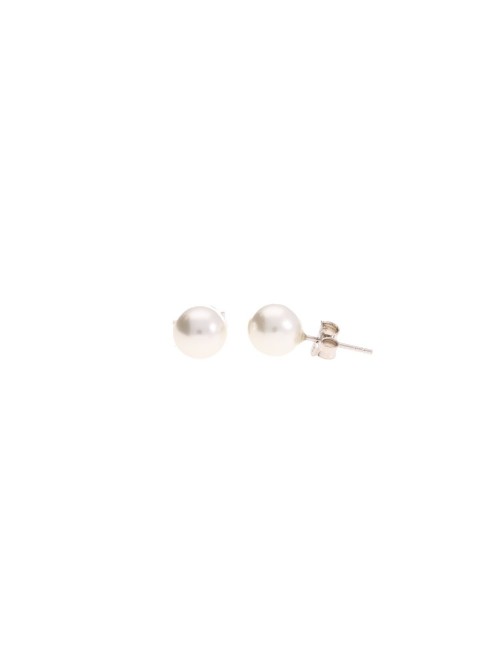 Boucles d'oreilles Perle Argent 8mm