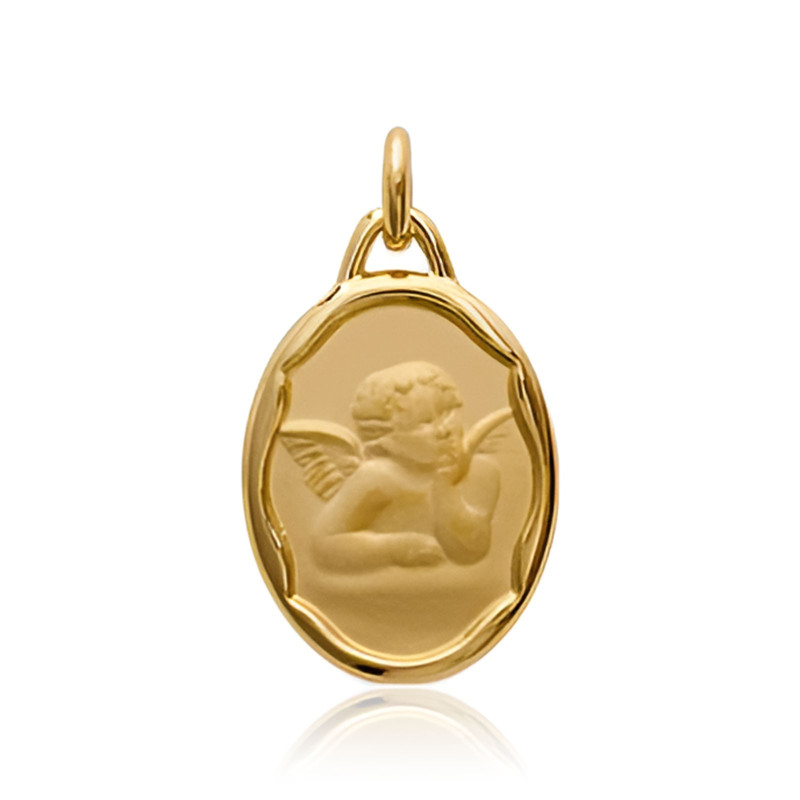 Pendentif Religieux Ange Ovale Zélie