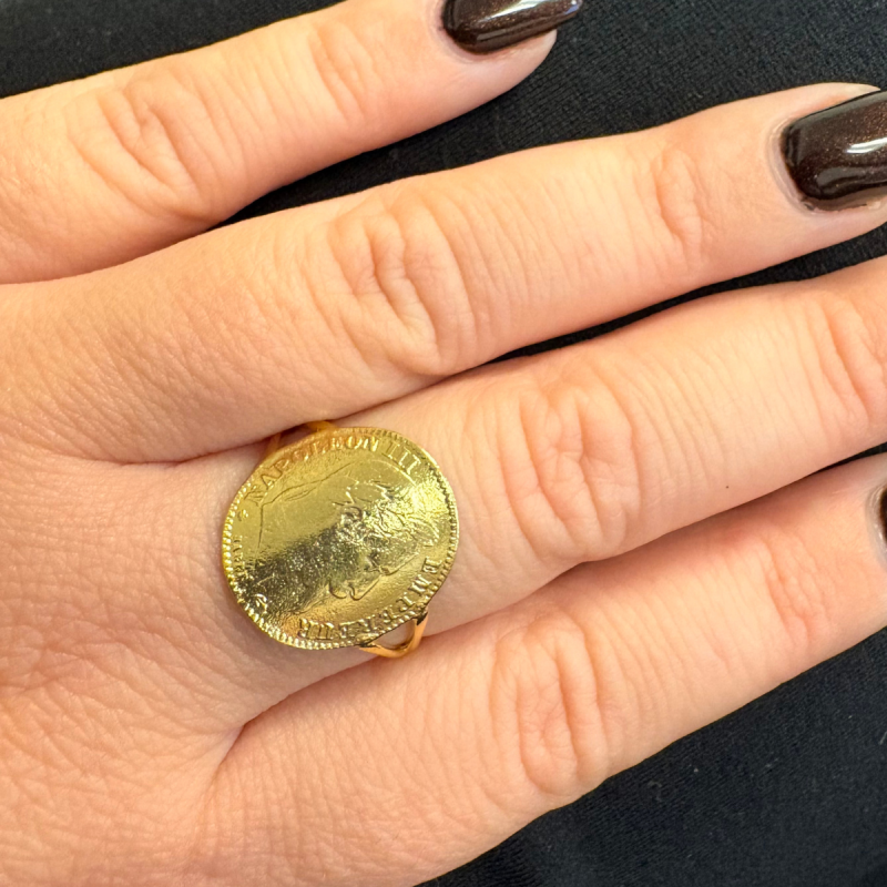 Bague Pièce Napoléon 10F