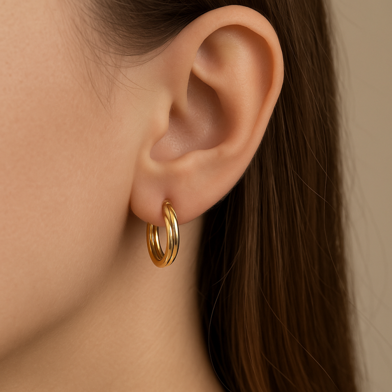 Créoles Torsadé Lily Rose