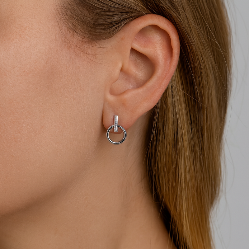 Boucles d'oreilles rondes Agata