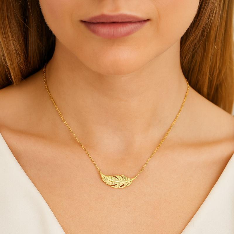 Collier Feuille Abriana