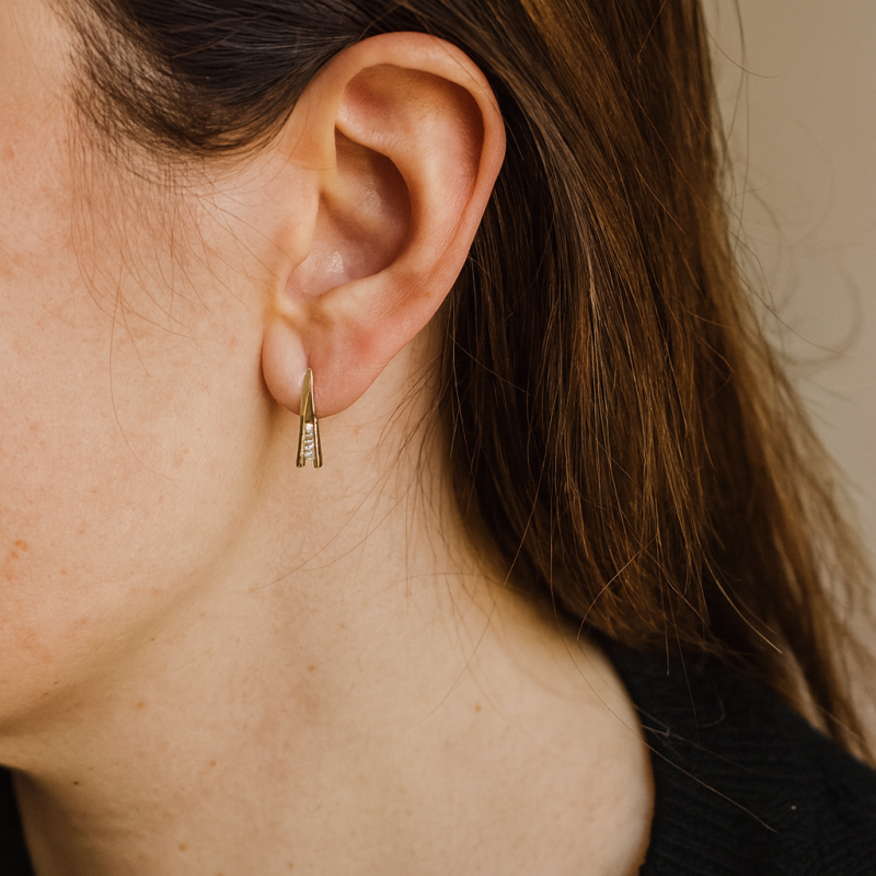 Boucle d'Oreille Trilogie Trichia