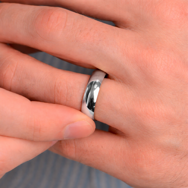 Alliance demi-jonc Bianca