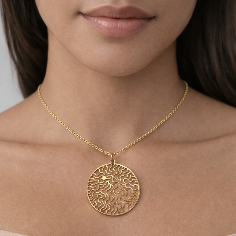 Collier Acier Soléah