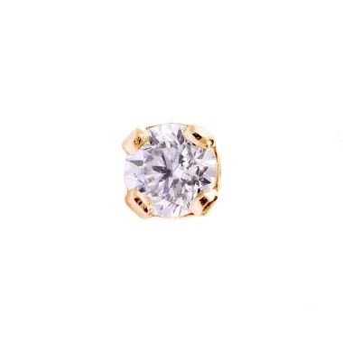 Piercing Nez Or 750 Diamant 0.030ct