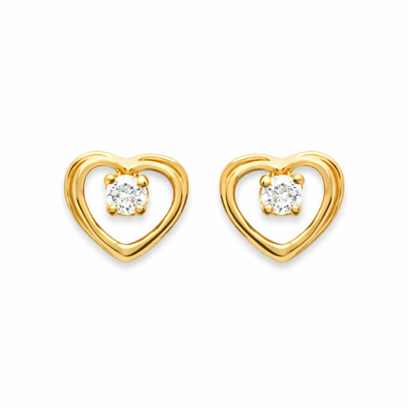 Puces d'oreilles Cœur Giavanna