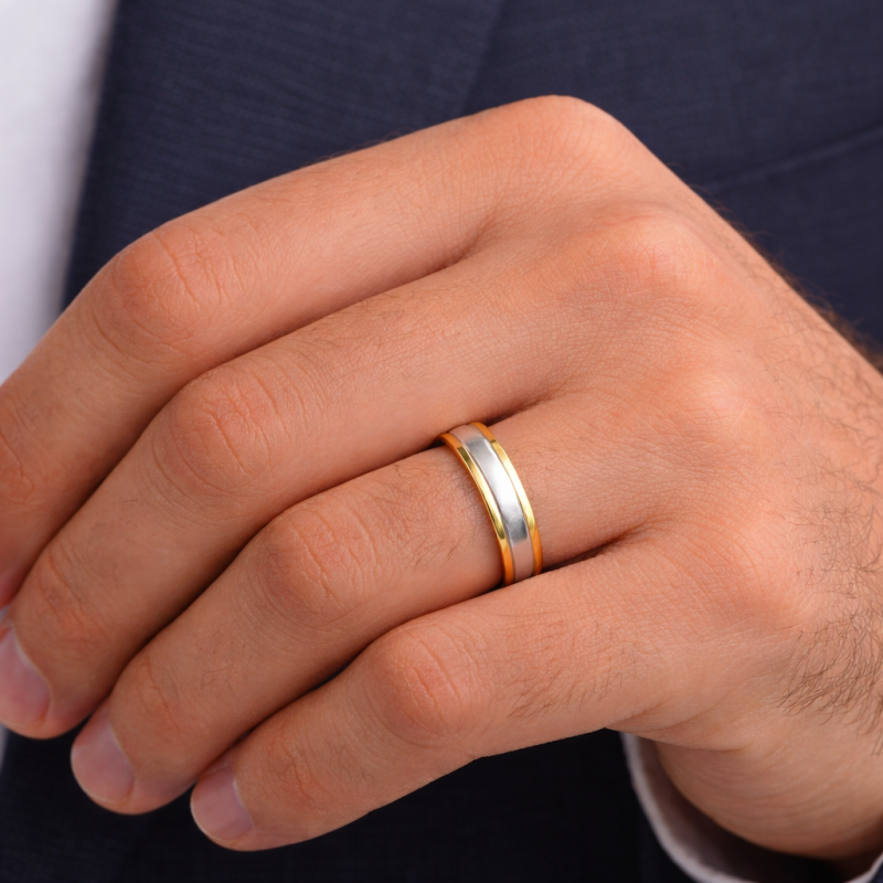 Alliance ruban bicolore Isabeau