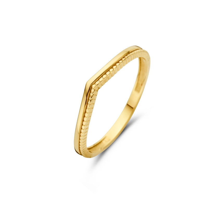 Bague JACKIE Windsor Or Jaune 585 - Diamantor