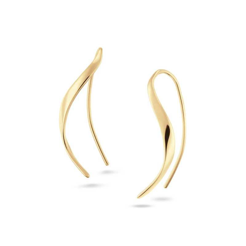 Boucles d'oreilles JACKIE Beaulieu Or Jaune 585 - Diamantor