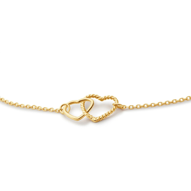 Collier JACKIE Connected love Or Jaune 585 et Longueur 45cm - Diamantor