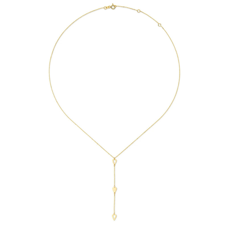 Collier JACKIE Cheek-Y Drop Or Jaune 585 et Longueur 45cm - Diamantor