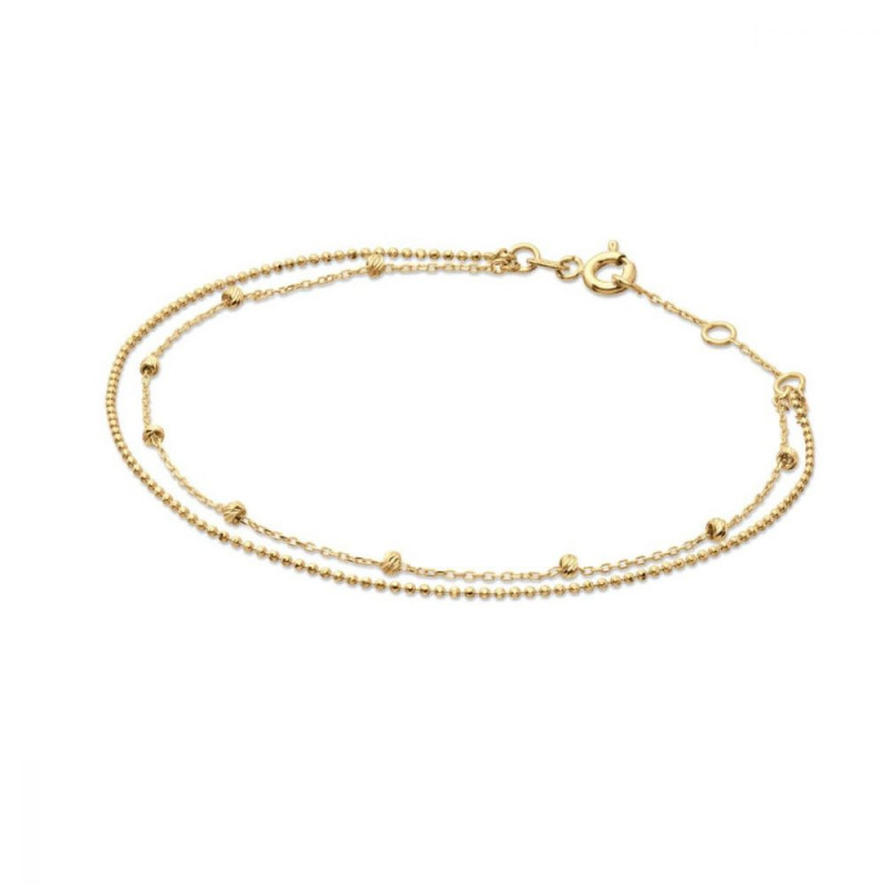 Bracelet JACKIE Marco Polo Or Jaune 585 et Longueur 19cm - Diamantor