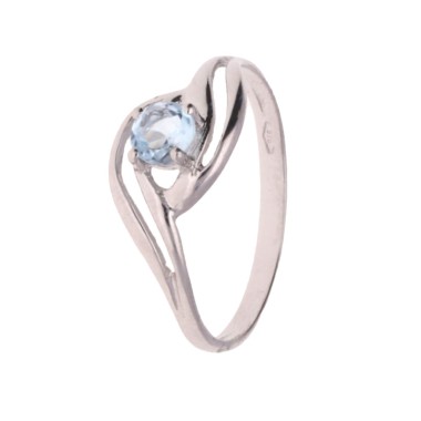 Bague Solitaire Or Blanc...