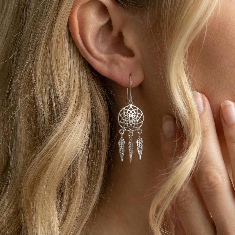 Boucles d'oreilles Attrape rêves