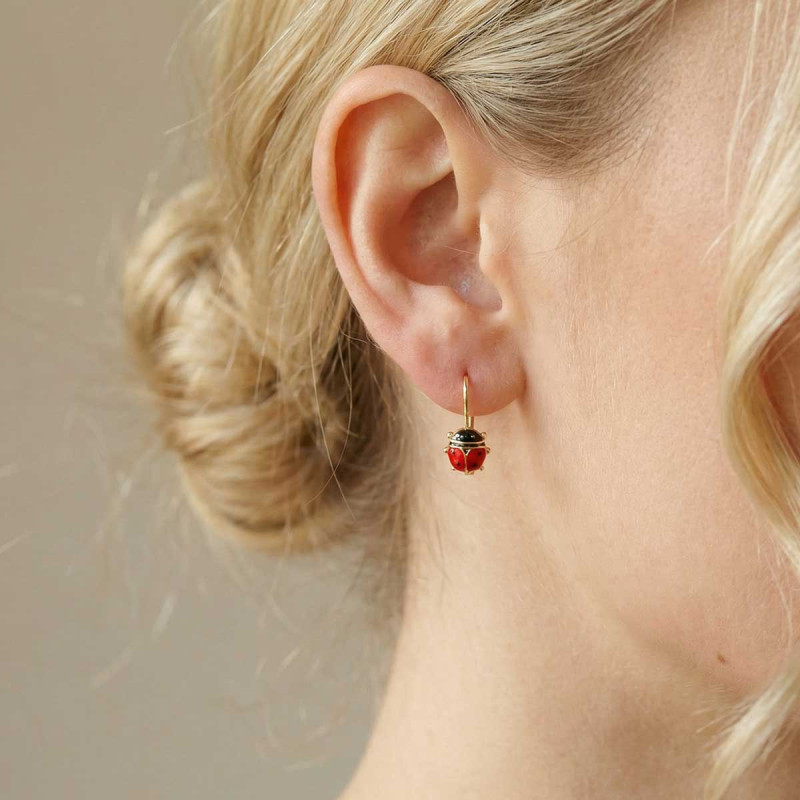 Boucles d'oreilles Coccinelle Mila