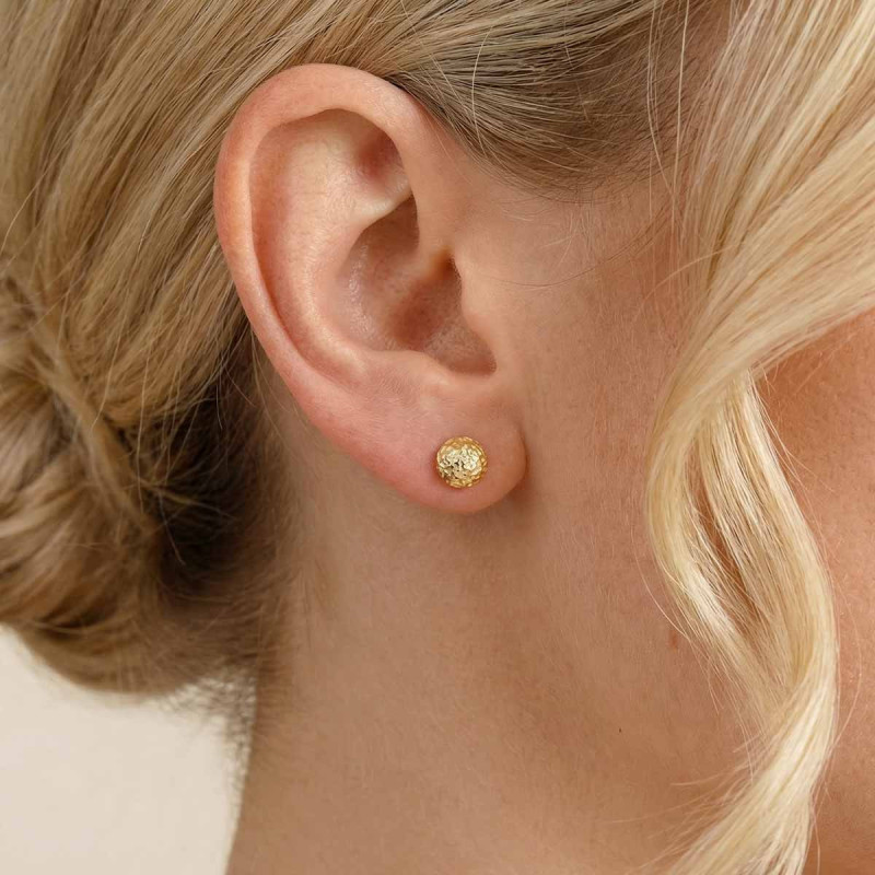 Boucles d'oreilles Boule Lapidé Ellya