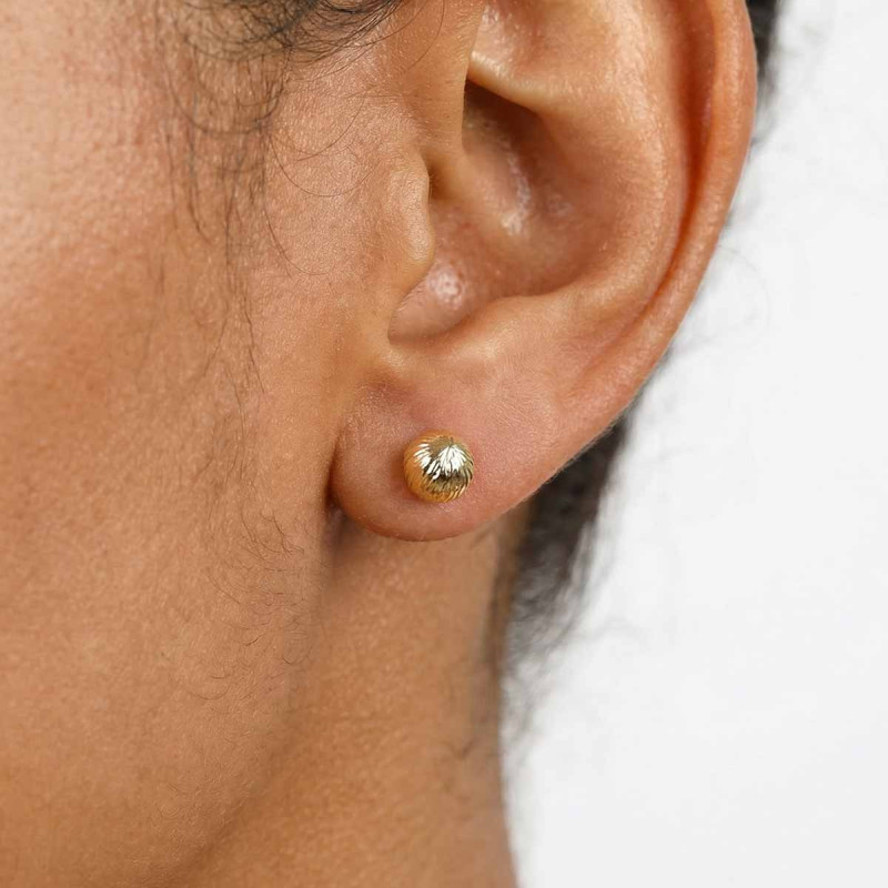 Boucles d'oreilles Boule Lapidé Olyss