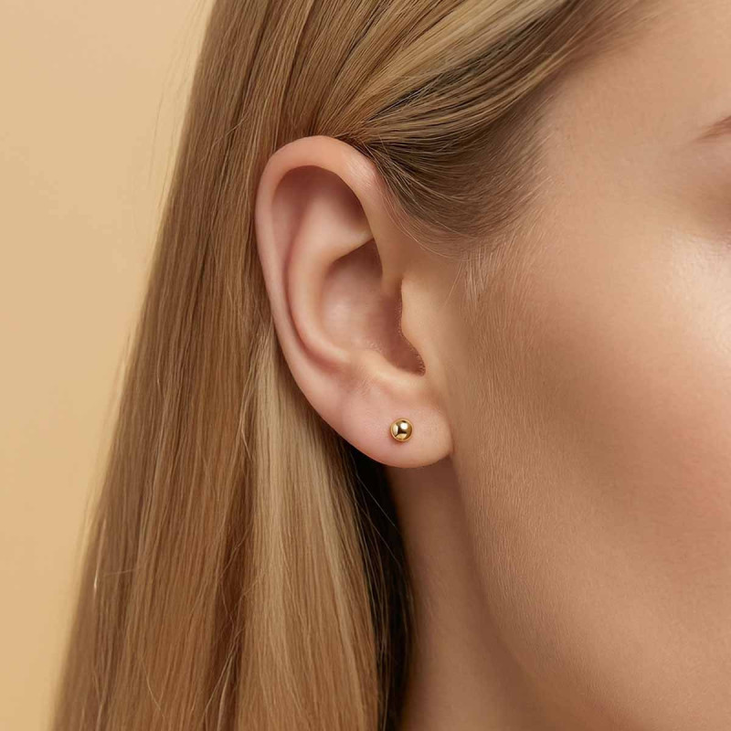 Boucles d'oreilles Boule Lioré