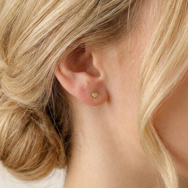 Puces d'oreilles cœur Auréa
