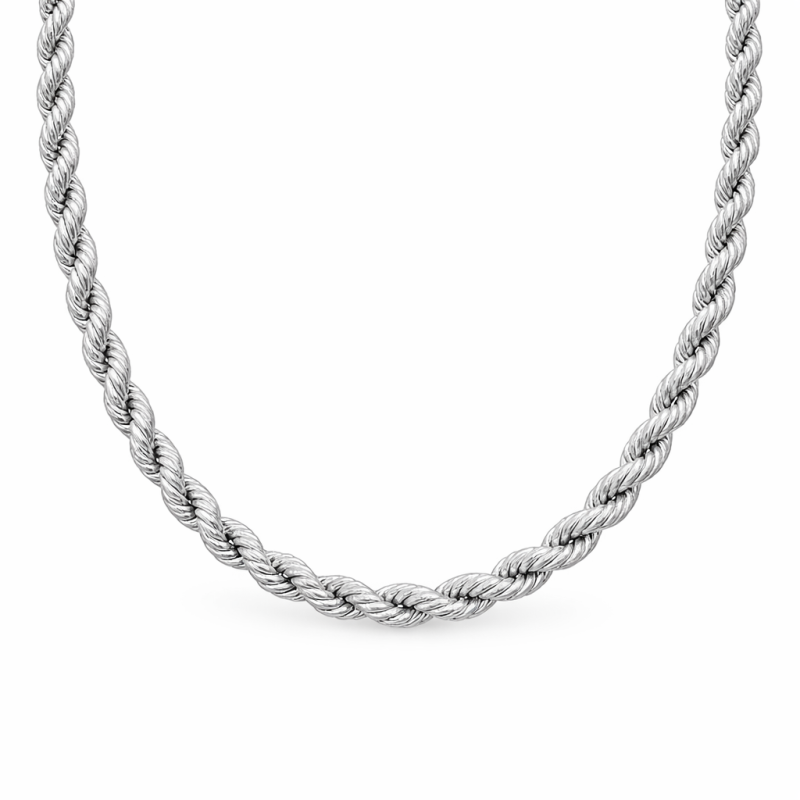 Chaîne Maille Corde ronde Argent 925 et Largeur 2.00mm