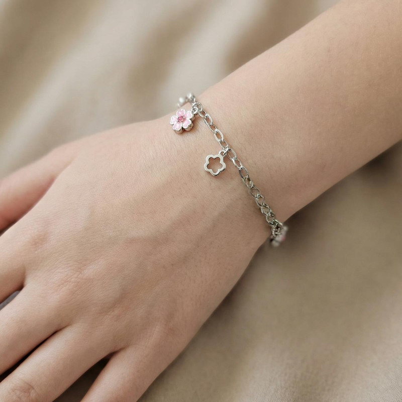 Bracelet pampilles Fleurs
