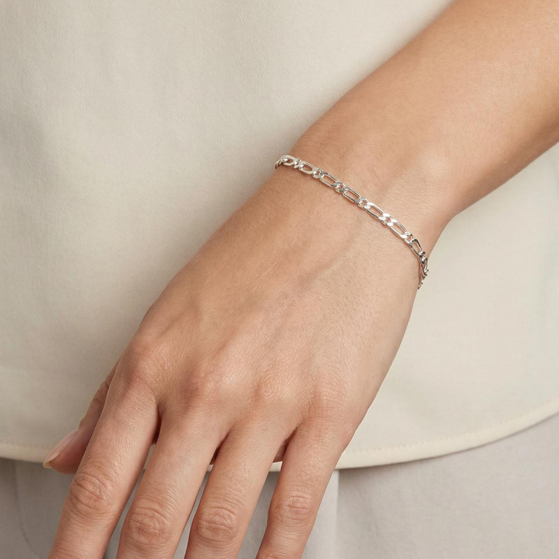 Bracelet Maille Alternée 1+1 Crew