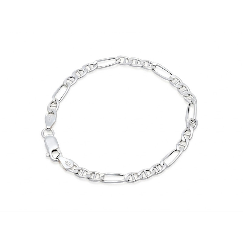 Bracelet Maille Marine Alternée 1+3 Enzo