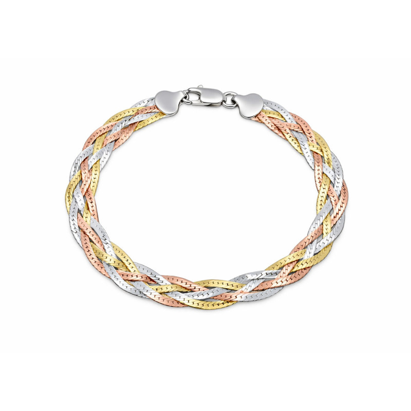 Bracelet tresse miroir Kaia