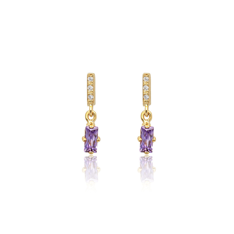 Boucles d'oreilles Améthyste Manon