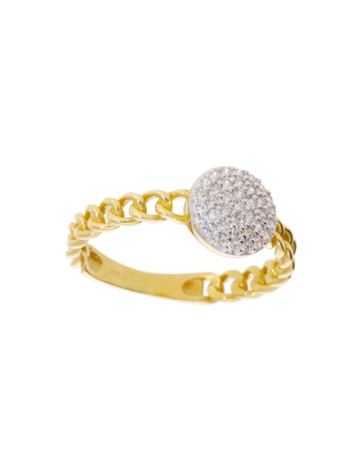 Bague Rond Or 375 Bicolore...