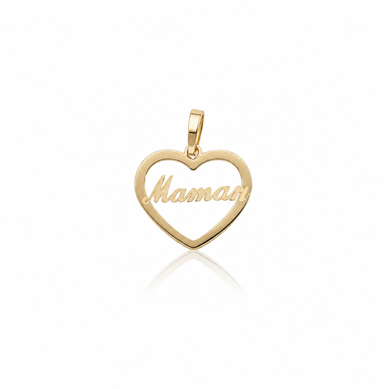Pendentif Coeur Maman Lexane