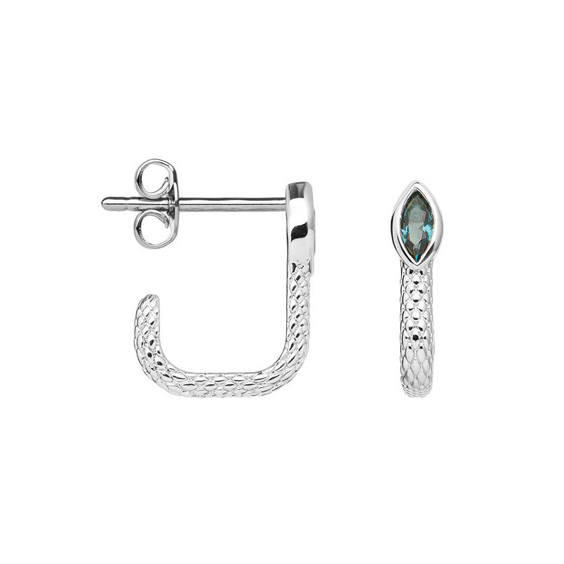 Boucles d'oreilles Serpent Silia