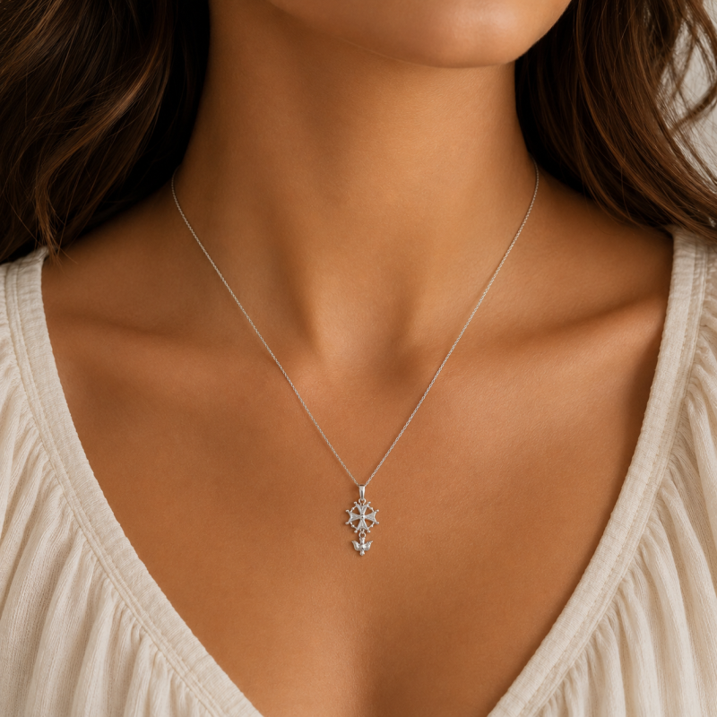 Pendentif Croix Huguenotte