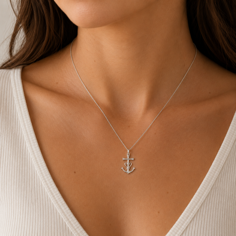 Pendentif Croix de camargue