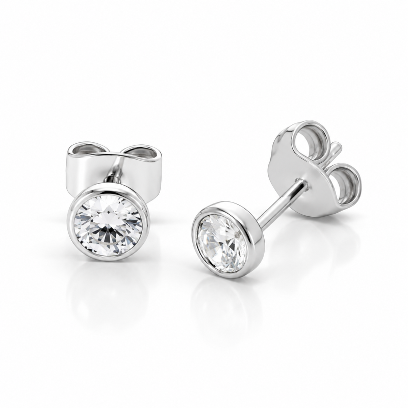 Boucles d'oreilles Solitaire Clos Tilda