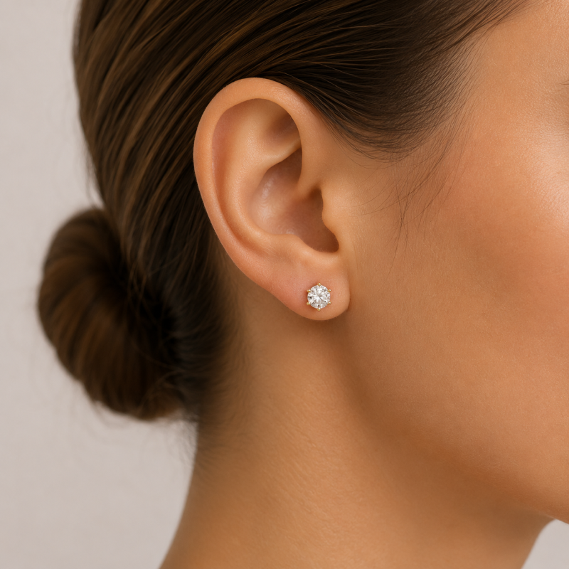 Boucles d'oreilles Solitaire Guerlinea