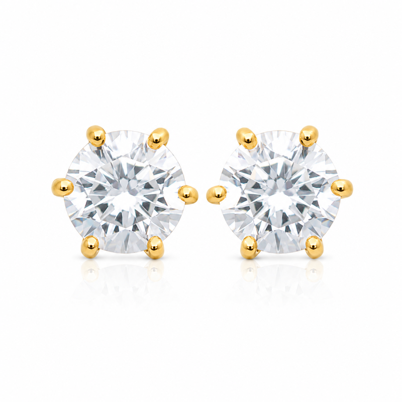 Boucles d'oreilles Solitaire Guyanella