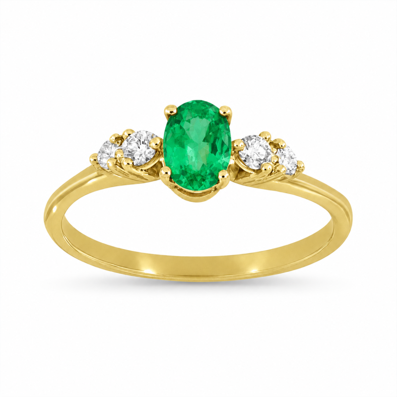 Solitaire épaulé Elisabeth