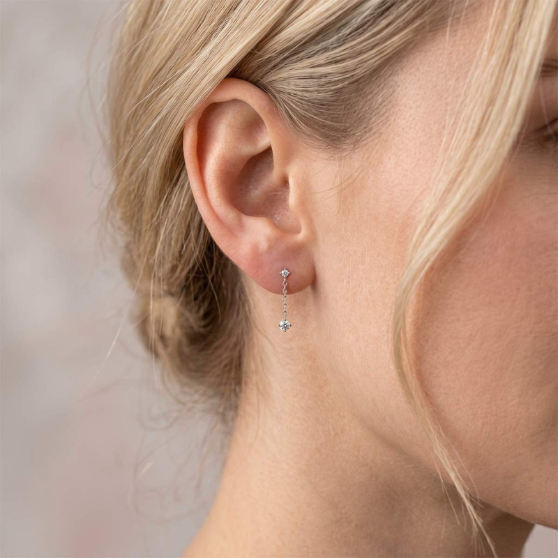 Boucles d'oreilles pendante  Bora